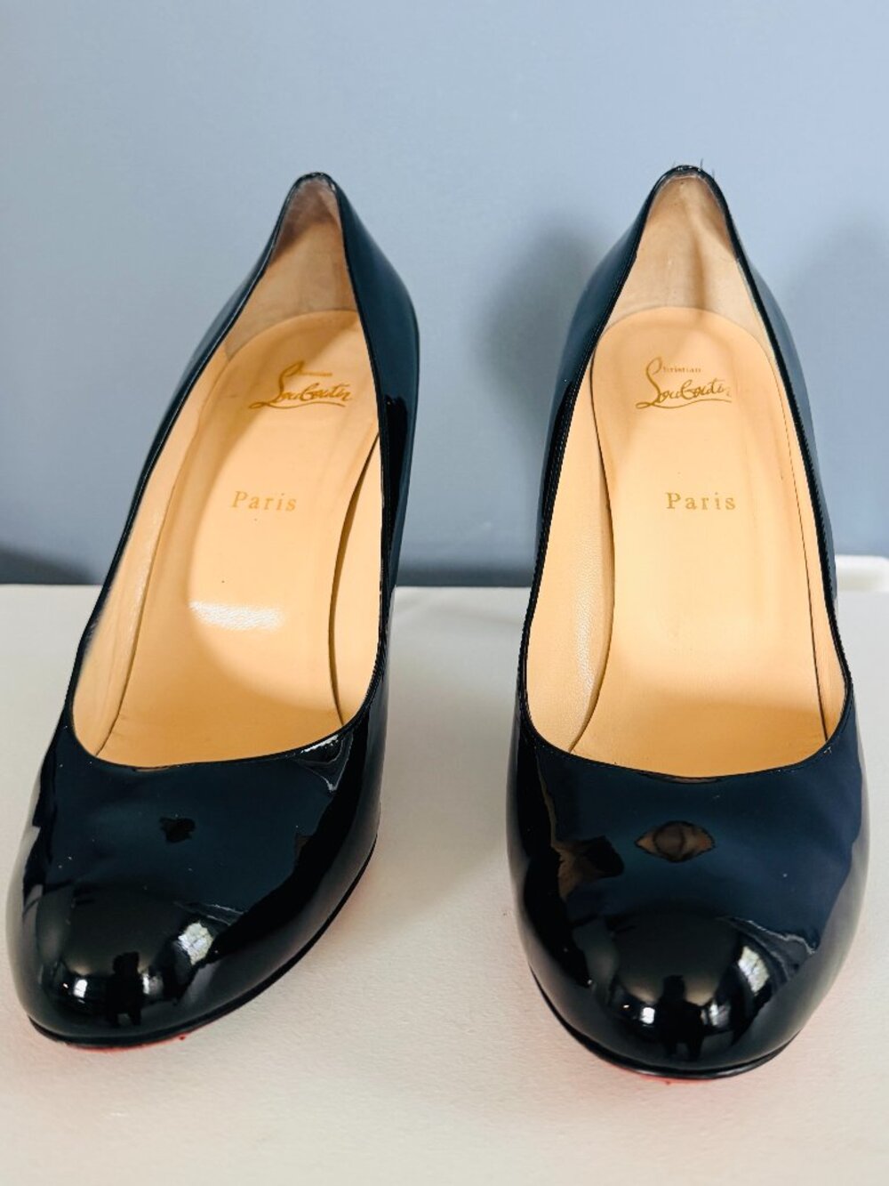 Christian Louboutin Black Patent Leather Pumps Heels – EU 42.5